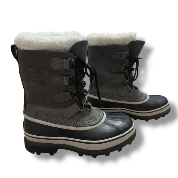 Women’s Sorel Caribou Waterproof Insulated Winter Snow Boots Brown Size 6 - Picture 2 of 13